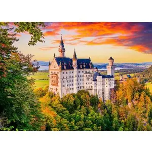 Puzzle 1000 pièces Enjoy - Château de Neuschwanstein en automne, Allem... pas cher