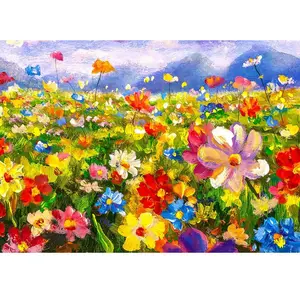 Puzzle 1000 pièces Enjoy - Prairie fleurie colorée pas cher