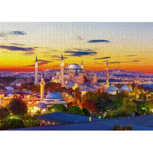 Puzzle 1000 pièces Enjoy - Sainte-Sophie au coucher du soleil, Istanbul pas cher