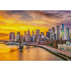 Non communiqué Puzzle 1000 pièces ENJOY - Horizon de New York au crépuscule pas cher
