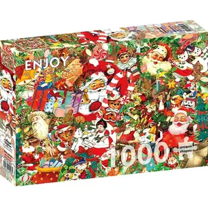 Non communiqué Puzzle 1000 pièces ENJOY - Un Noël Vintage pas cher