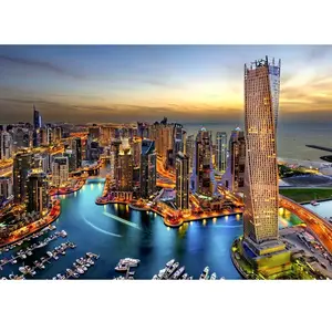 Puzzle 1000 pièces ENJOY - Marina de Dubaï la nuit pas cher