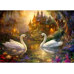 Puzzle 1000 Pièces : Le chant du cygne pas cher