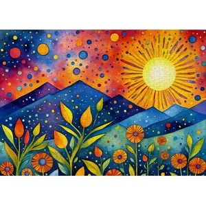 Puzzle 1000 Pièces : Coucher de soleil et Pluie pas cher