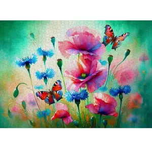 EnjoyPuzzle Puzzle 1000 pièces : Jardin des papillons Enjoy-2301 pas cher
