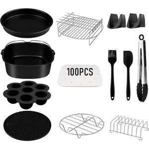 BISNIE Airfryer XXL Accessoire 5,5 l quadrat, friteuse a air chaud, accessoir... pas cher