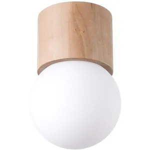 Comparateur de prix : Sollux Boomo Downlight Moderne Monté En Surface En Bois De 19 Cm 1x G9