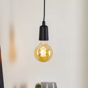 SOLLUX LIGHTING Suspension Brasil, noire, une lampe pas cher
