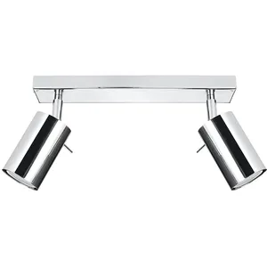 Comparateur de prix : SOLLUX Plafonnier RING 2 GU10 LED Moderne Loft BOHO Design Couloir - Chrome