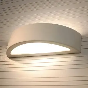 SOLLUX LIGHTING Applique Bow up/down céramique blanche larg 38cm pas cher