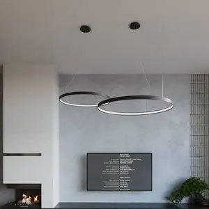 SOLLUX LIGHTING Suspension LED Rio 110 horizontale 4 000 K noireVendu parluminaire
