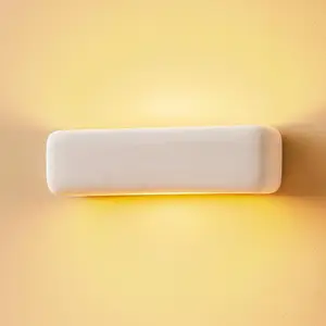 SOLLUX LIGHTING Applique Noris up/down en céramique blanche pas cher