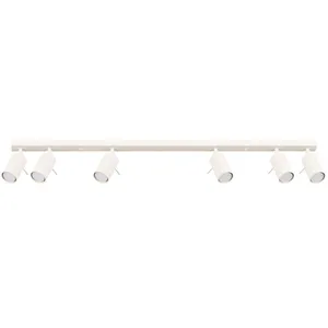 Plafonnier Ring acier 6xGU10 117cm Sollux pas cher