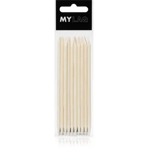 MYLAQ Wooden Sticks repousse-cuticules en bois 10 pcs pas cher