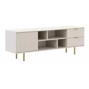 MIRJAN24 Mobilier1 - Meuble tv Virdomi 105, Cachemire, Le nombre de portes: 0, Nombre de tiroirs: 0, 150x52x41cm pas cher