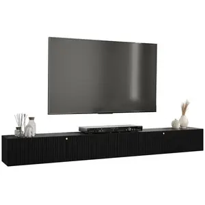 MIRJAN24 Armoire suspendue pour salon LONZO 8 noir pas cher