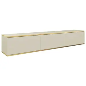 MIRJAN24 Meuble TV suspendu RUBEN 1 beige pas cher