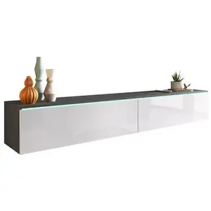 MIRJAN24 Meuble tv sarasota 121, le nombre de portes: 2, 180x30x33cm pas cher