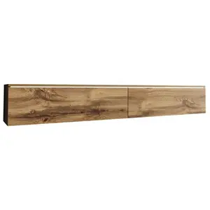 MIRJAN24 Meuble TV avec éclairage LED 180 cm WILLA D   chêne wotan pas cher