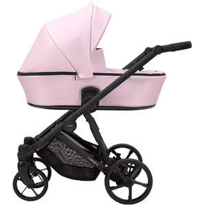 Poussette arizo15 baby pink eco cadre noir