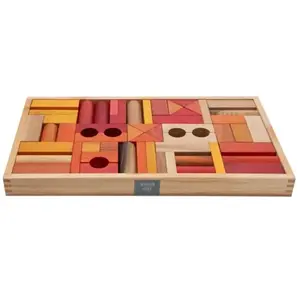 Jeux de société en plateau 54 pièces Wooden Story TU pas cher
