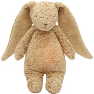 Comparateur de prix : Moonie Peluche veilleuse lapin nature bio avec sons & lumières cappuccino 2.0