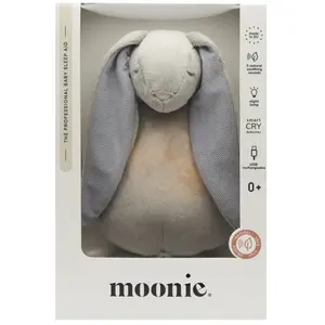 Moonie The Humming Friend 2.0 Silver doudou avec mélodie 1 pcs