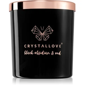 Crystallove Bougie Soja À L'Obsidienne Noire Et Au Oud 220g pas cher