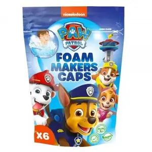 Nickelodeon Paw Patrol Foam Makers Caps bain moussant pour enfant 6x16 g pas cher
