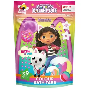 Gabby's Dollhouse Colour Bath Tabs tablettes colorées pétillantes pour... pas cher