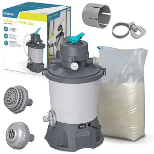 Filtration à sable 3596 l/h + sable 25kg Bestway pas cher
