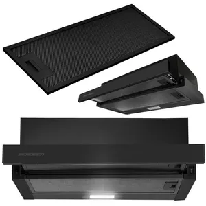 Hotte de cuisine télescopique 50cm noire BT-238Vendu parcdiscount