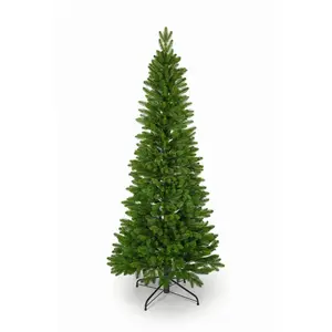 Virpol Arbre de Noël artificiel épicéa colonnaire branches PE hauteur 180 cm pas cher