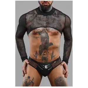 Regnes Crop top tulle noir transparentVendu paramazon
