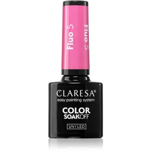 Claresa SoakOff UV/LED Color Fluo vernis à ongles gel teinte 5 g pas cher