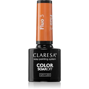 Claresa SoakOff UV/LED Color Fluo vernis à ongles gel teinte 3 5 g pas cher