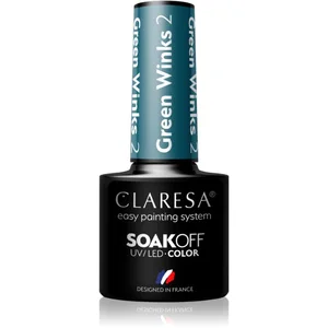 Claresa SoakOff UV/LED Color Green Winks vernis à ongles gel teinte 2 ... pas cher