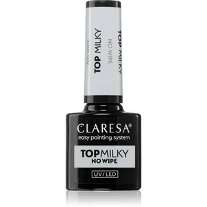 Claresa UV/LED Top Milky No Wipe vernis top coat gel 5 g