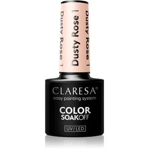Claresa SoakOff UV/LED Color Dusty Rose vernis à ongles gel teinte 1 5... pas cher