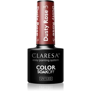 Claresa SoakOff UV/LED Color Dusty Rose vernis à ongles gel teinte 3 5 g pas cher