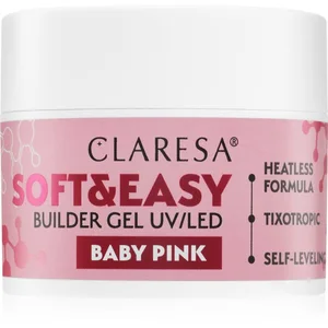 Claresa SOFT & EASY Builder Gel Baby Pink (45g) pas cher