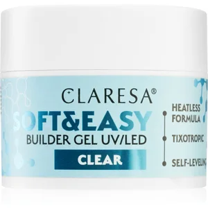 Gel de construction dongles CLARESA Soft&Easy CLEAR - 45 g - MOYEN