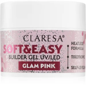 Claresa Soft&Easy Builder Gel base de vernis en gel ongles teinte Glam... pas cher