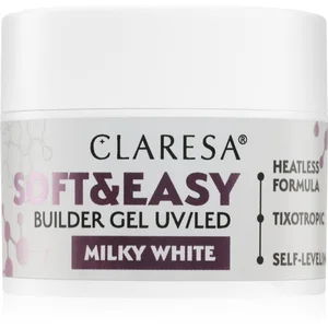 Claresa SOFT & EASY Builder Gel Milky White (12 g) pas cher