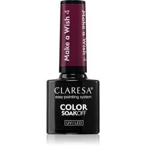 Claresa Vernis Hybride Pour Ongles Make a Wish 4 Violet Prune Foncé pas cher