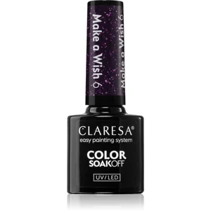 Claresa Hybride Vernis À Ongles Make a Wish 6 Violet Paillettes 5g pas cher