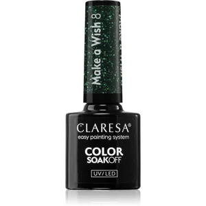 Claresa Hybride Vernis À Ongles Make a Wish 8 Vert Paillettes 5g pas cher