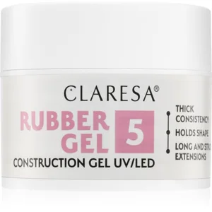 Claresa Caoutchouc Gel Construction Gel UV/LED 5 Rose Moyen 45g pas cher