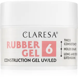 Claresa Gel en caoutchouc Gel Construction UV/LED 6 Rose Chaud 45g pas cher