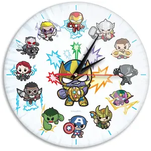 ERT GROUP Original et sous Licence Officielle Marvel, Horloge Murale silencieuse Brillante, Motif Avengers 006 Design Unique, Aiguilles en métal Peint, 30,5 cm (12") pas cher